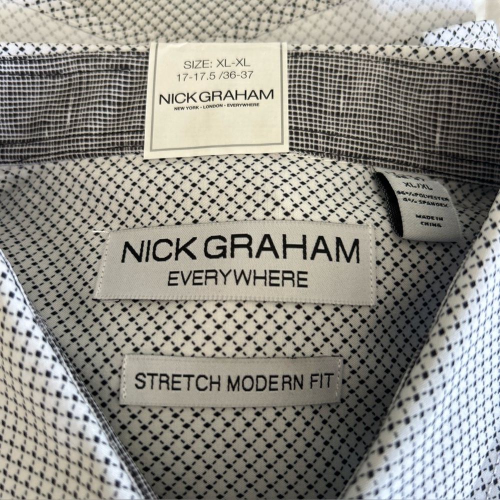 NWT Nick Graham Everywhere/Stretch Traveler Modern Fit XL 17-17.5 36/37